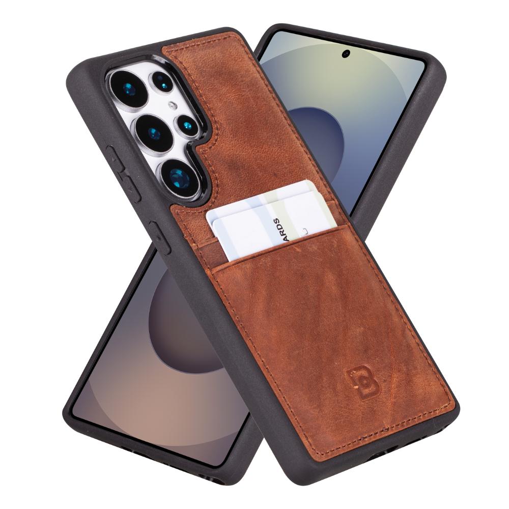 Flex Cover Leather Samsung Galaxy S25 Ultra Case with Card Holder