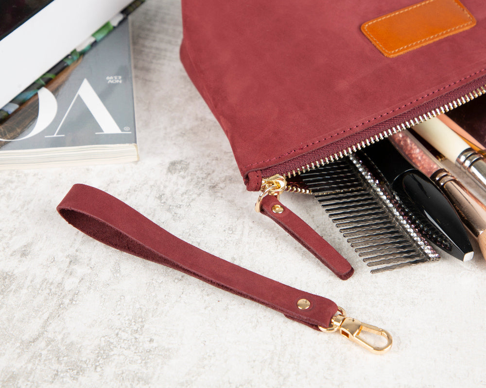 Lilly Leather Makeup Dopp Kit
