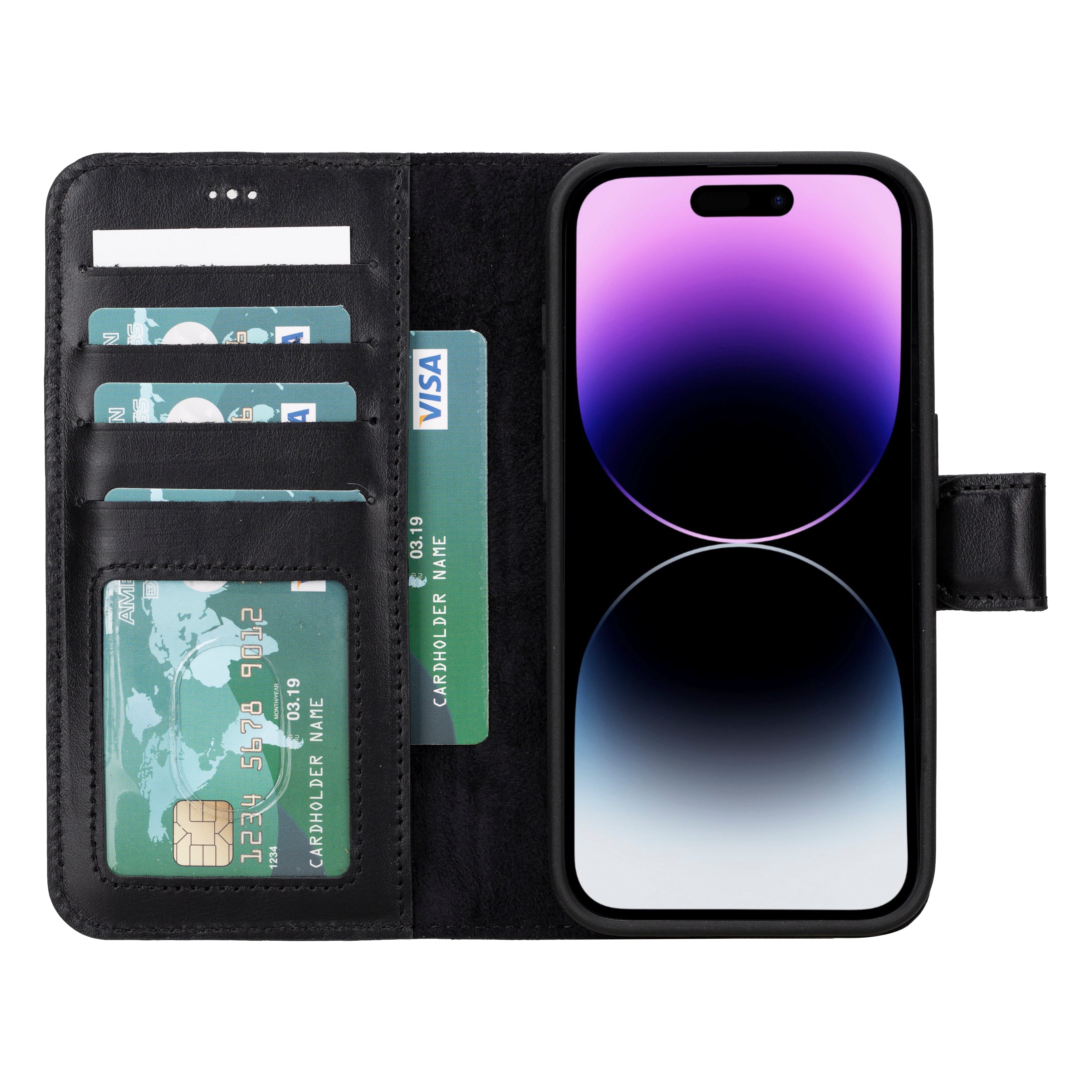 Magic iPhone 16 Series Detachable Genuine Leather Case