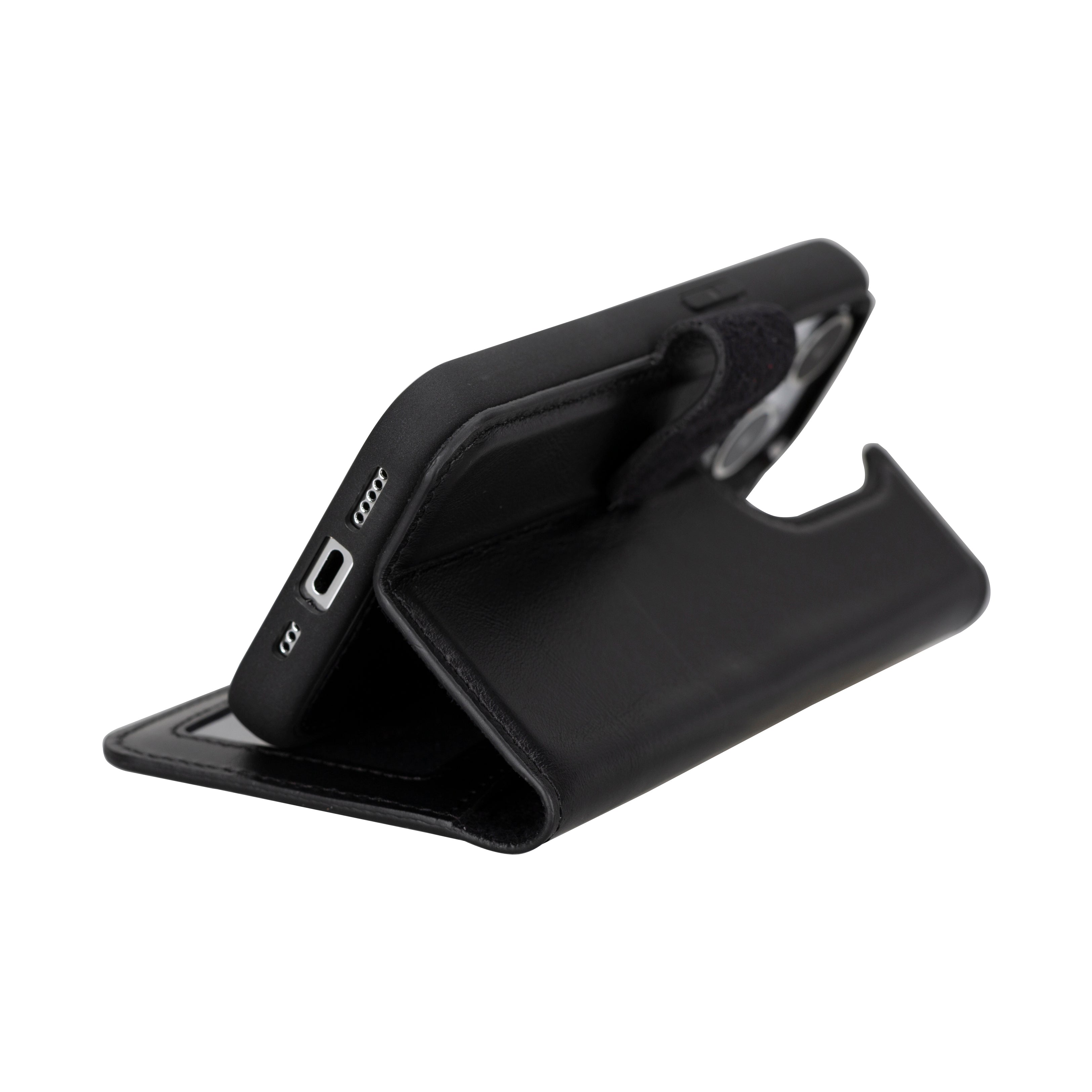 Magic iPhone 16 Series Detachable Genuine Leather Case