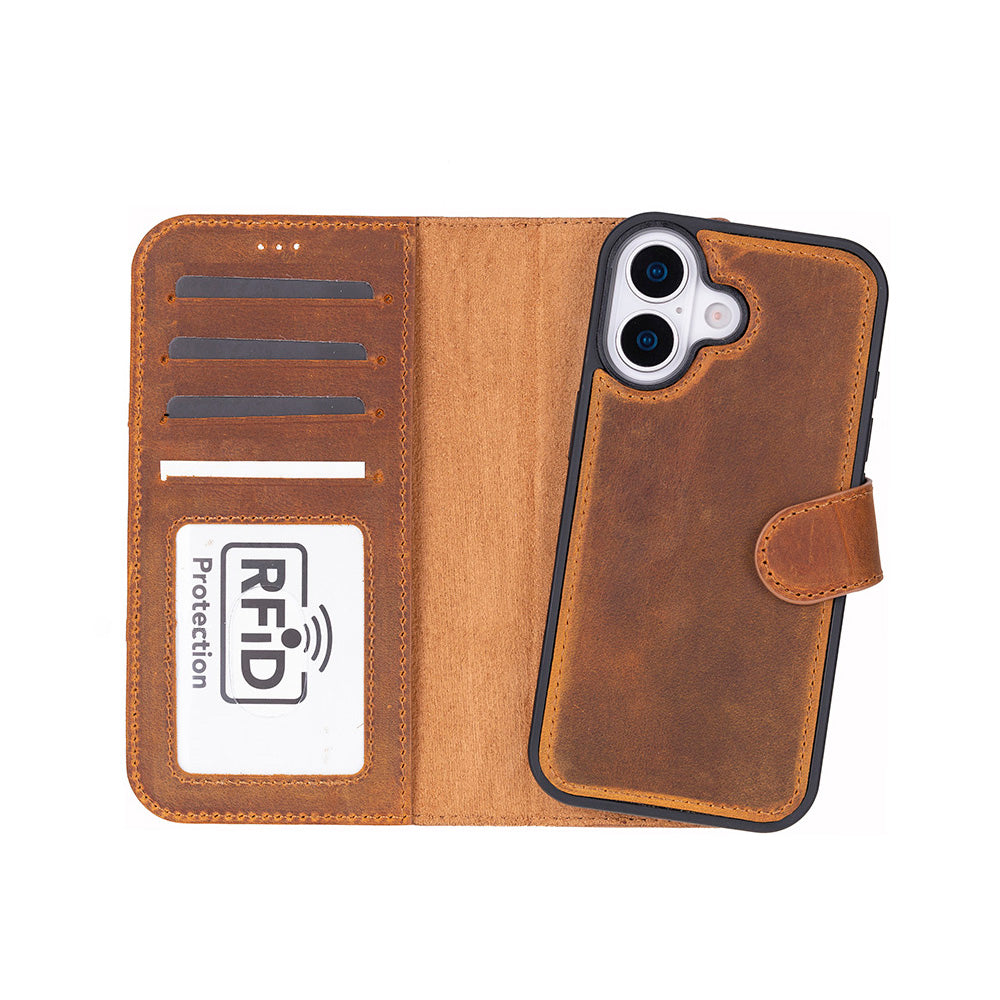 Magic iPhone 17 Leather Detachable Wallet Case
