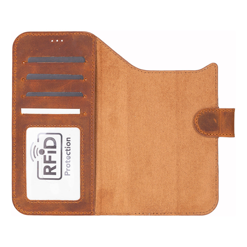 Magic iPhone 17 Air Leather Detachable Wallet Case