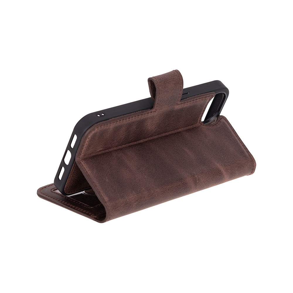Magic iPhone 16E Detachable Leather Wallet Case
