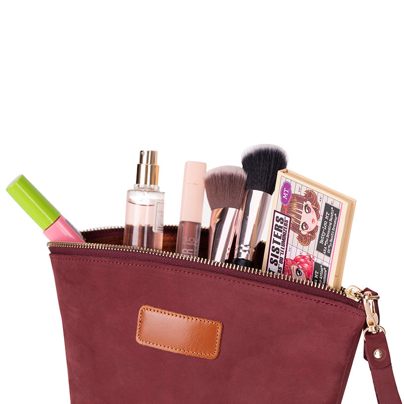 Lilly Leather Makeup Dopp Kit