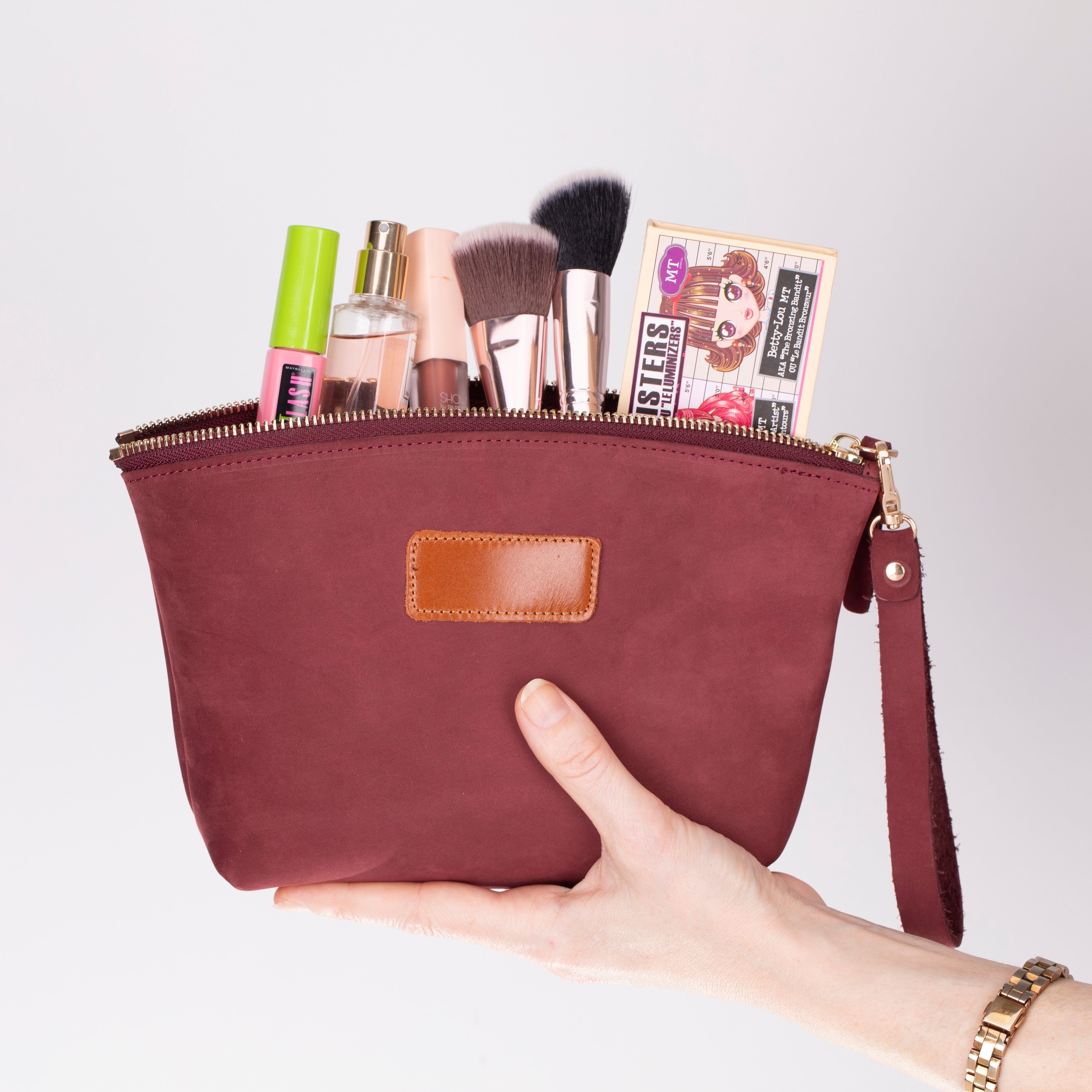 Lilly Leather Makeup Dopp Kit