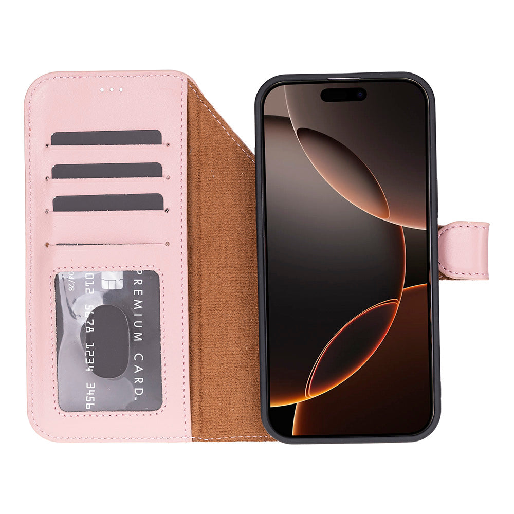 Magic iPhone 17 Pro Leather Detachable Wallet Case