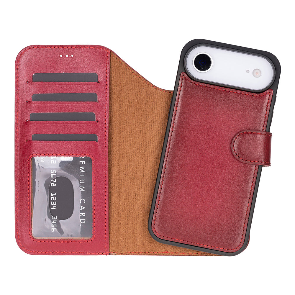 Magic iPhone 17 Air Leather Detachable Wallet Case