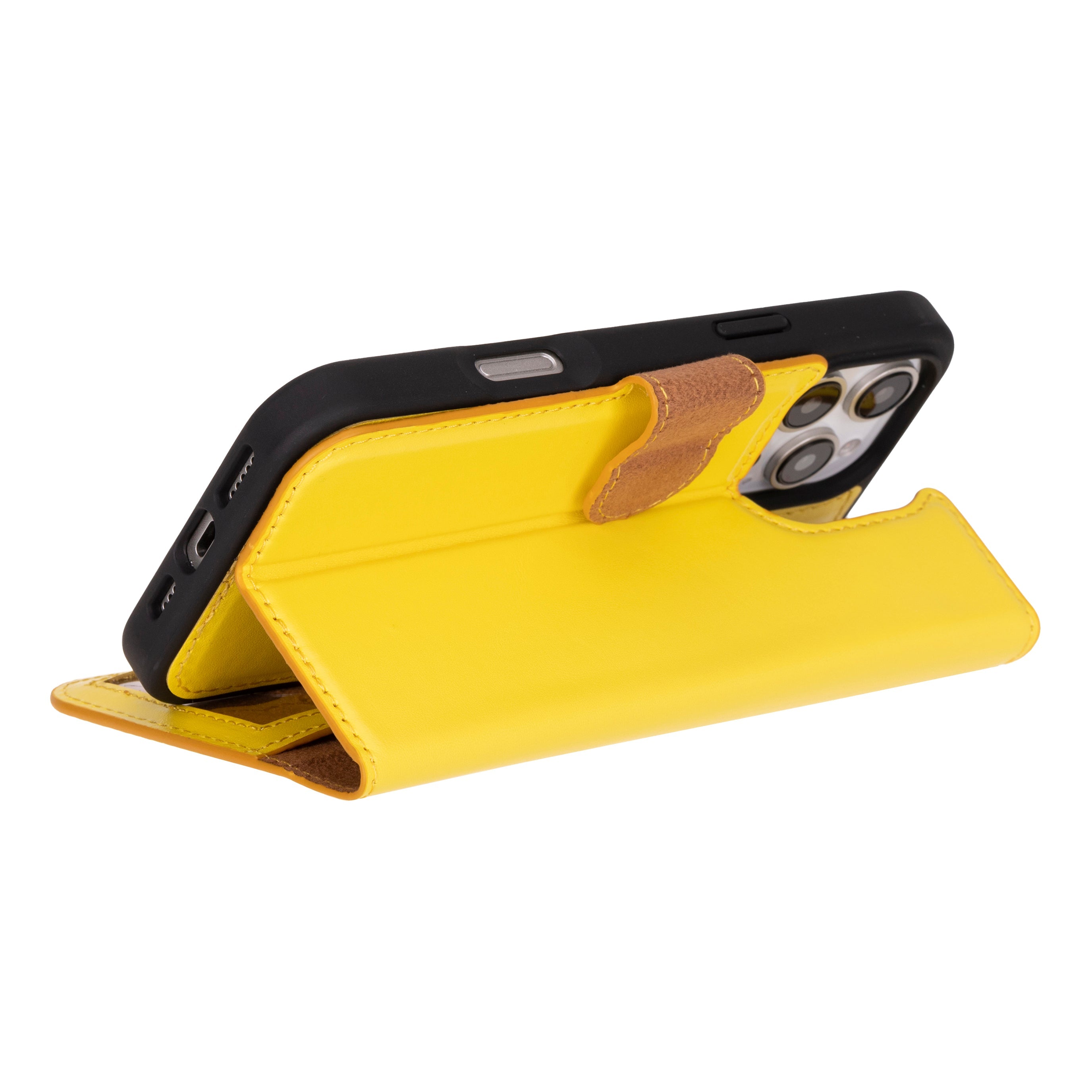 Magic iPhone 16 Series Detachable Genuine Leather Case