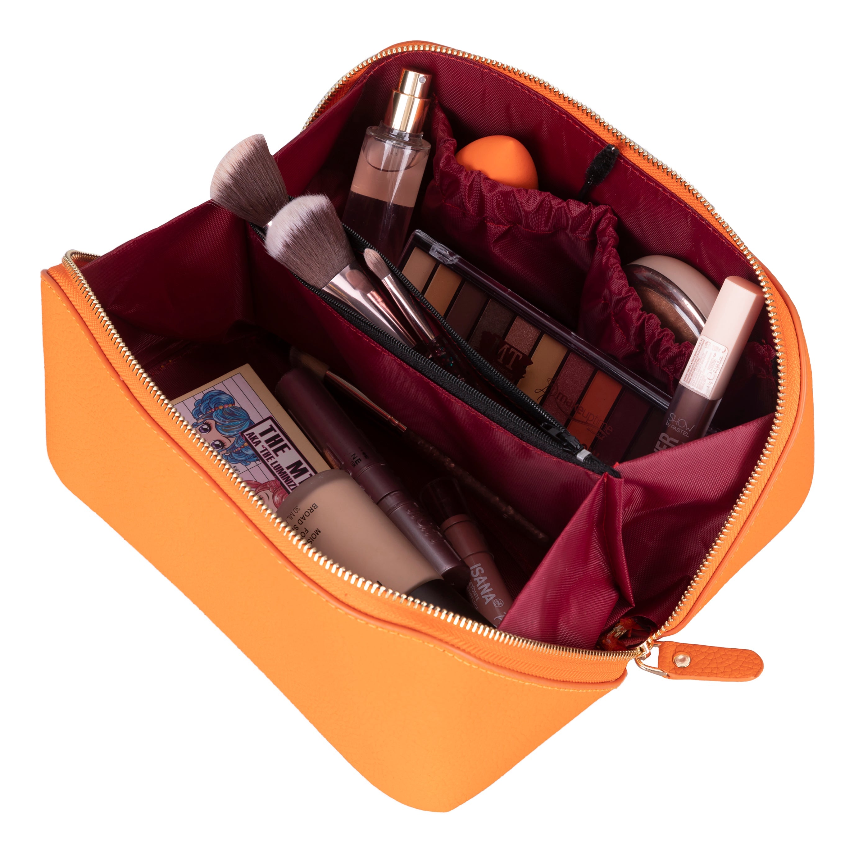 Elena Leather Make-Up Bag