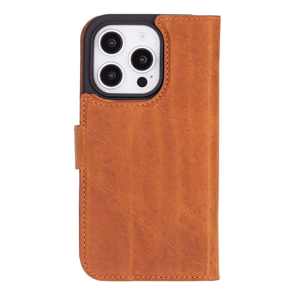 Magic iPhone 16 Series Detachable Genuine Leather Case