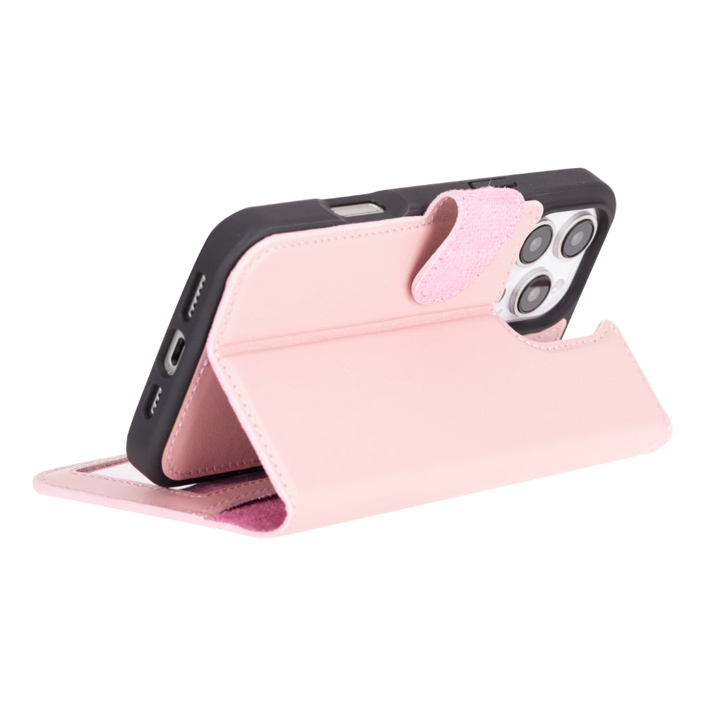 Magic iPhone 16 Series Detachable Genuine Leather Case
