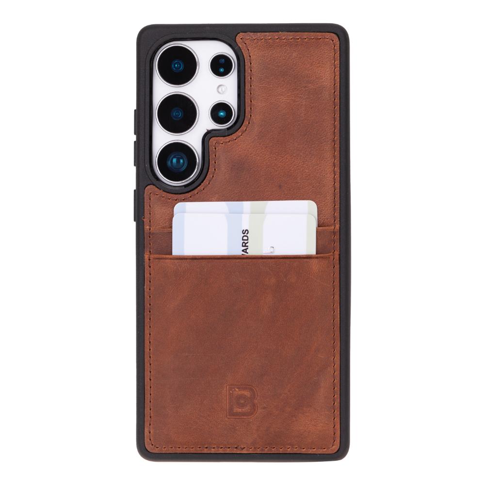 Flex Cover Leather Samsung Galaxy S25 Ultra Case with Card Holder