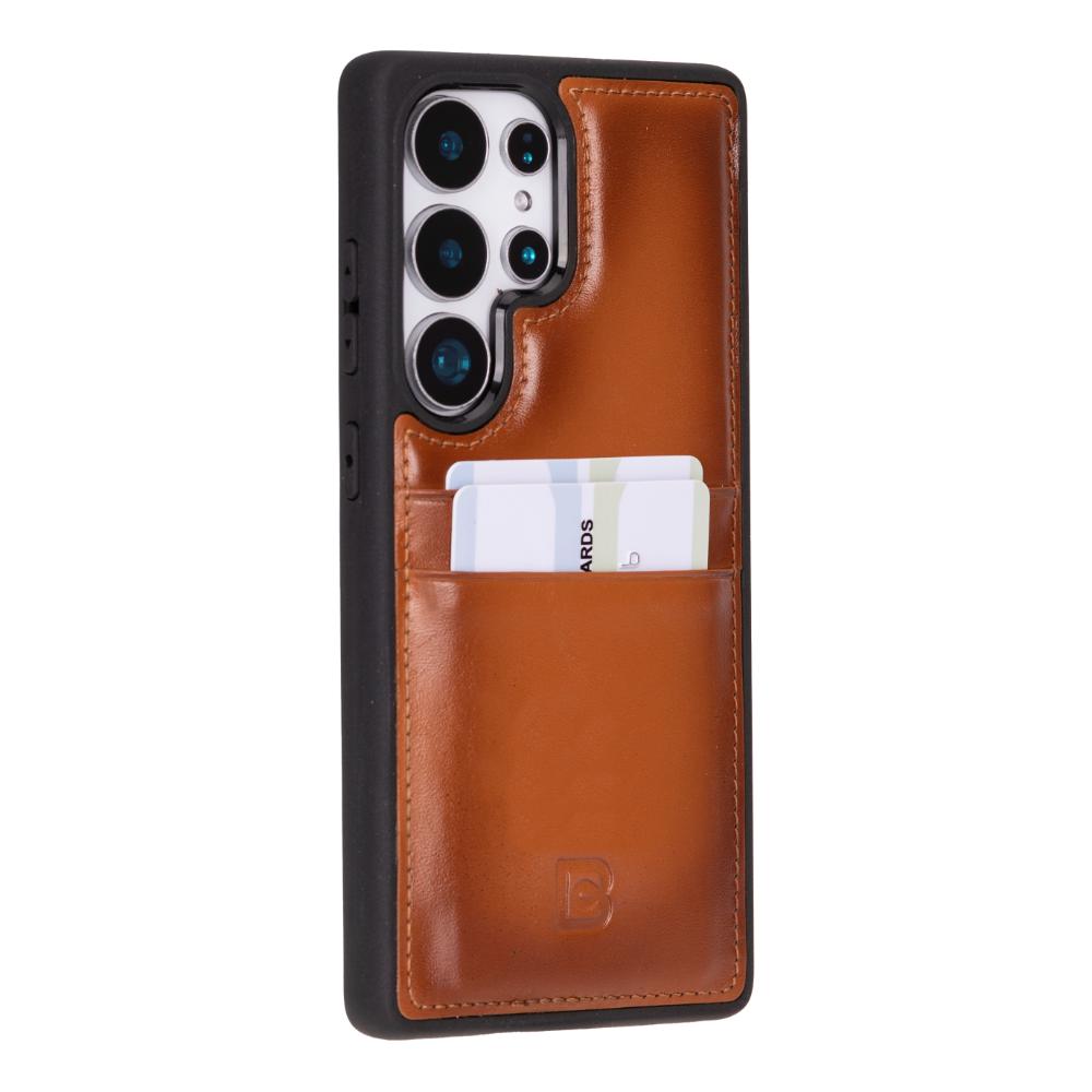 Flex Cover Leather Samsung Galaxy S25 Ultra Case with Card Holder