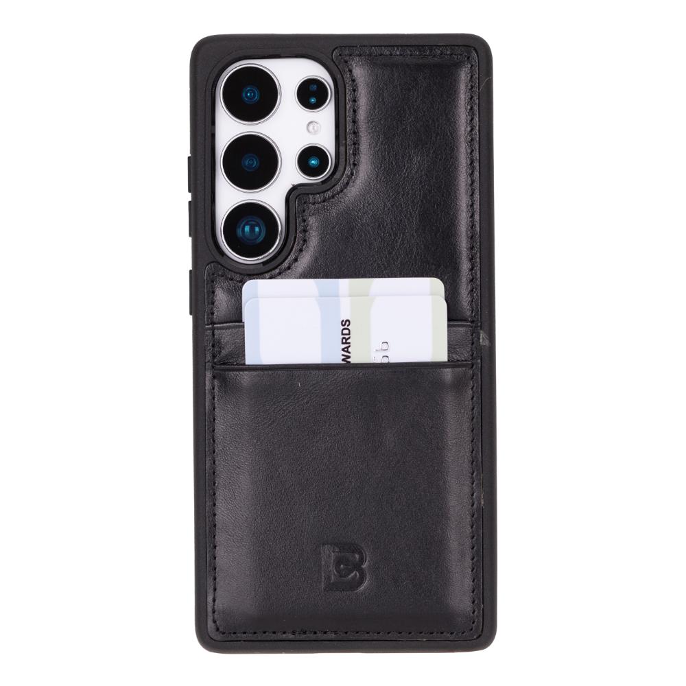Flex Cover Leather Samsung Galaxy S25 Ultra Case with Card Holder