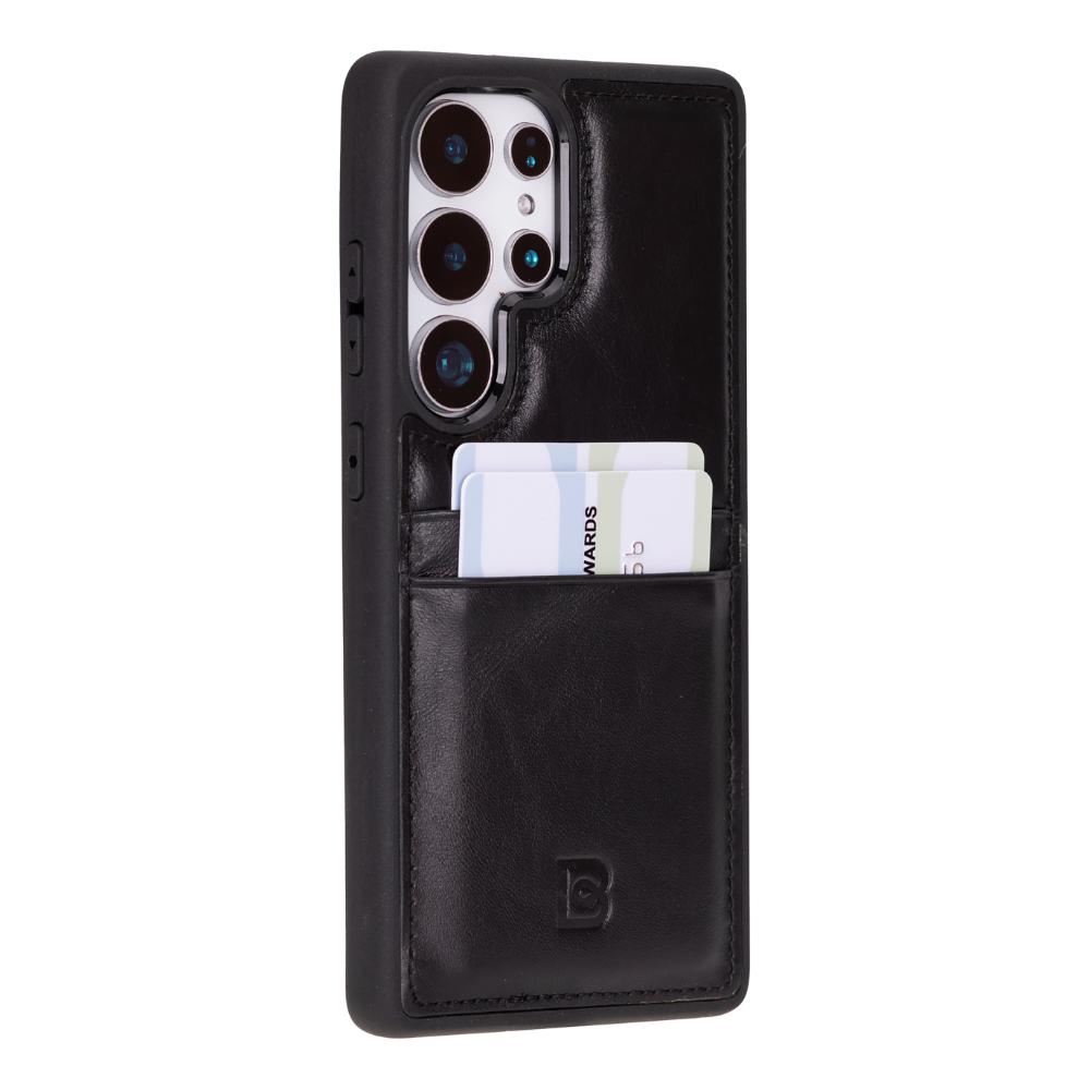 Flex Cover Leather Samsung Galaxy S25 Ultra Case with Card Holder