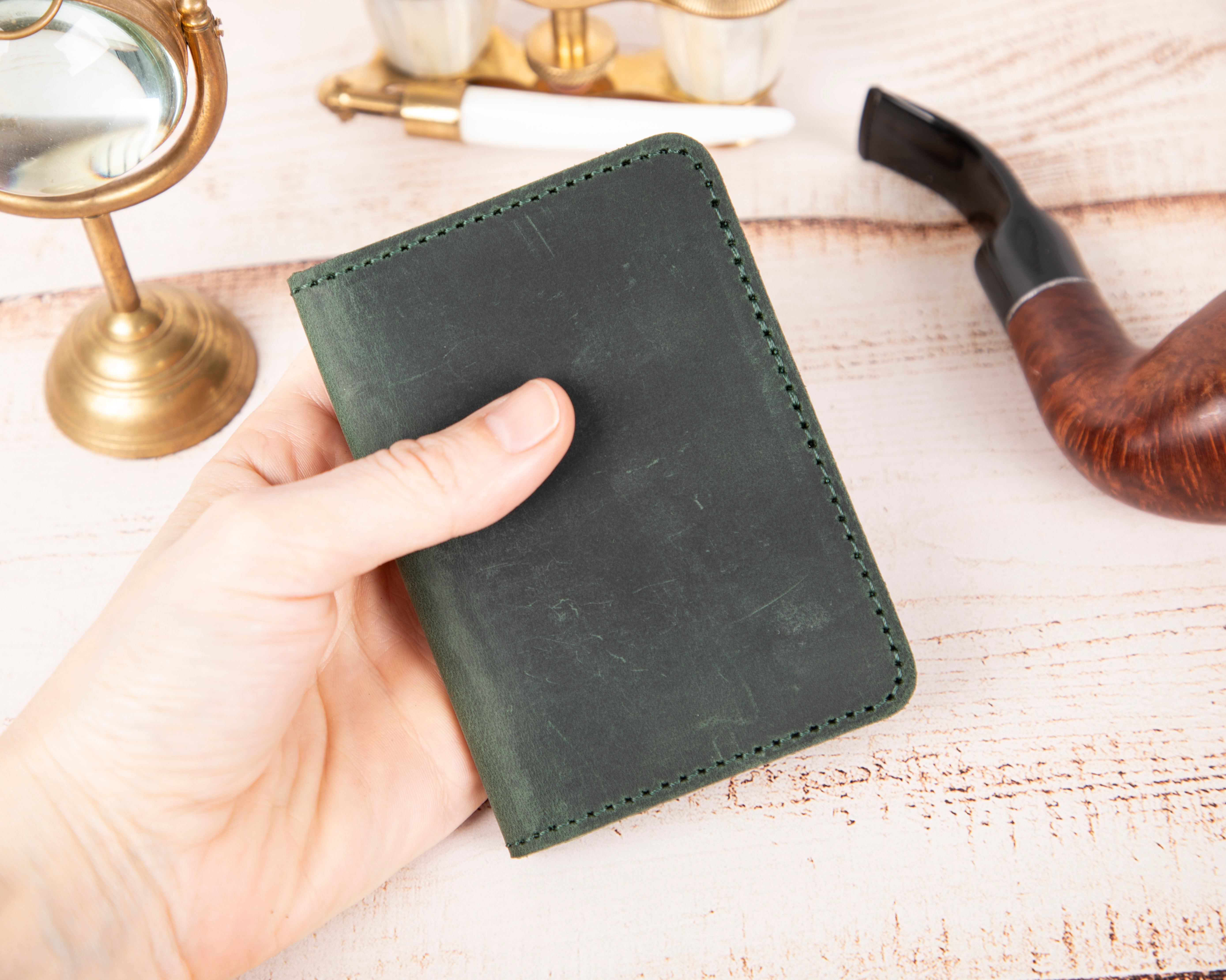 Elvis Genuine Leather Card Holder
