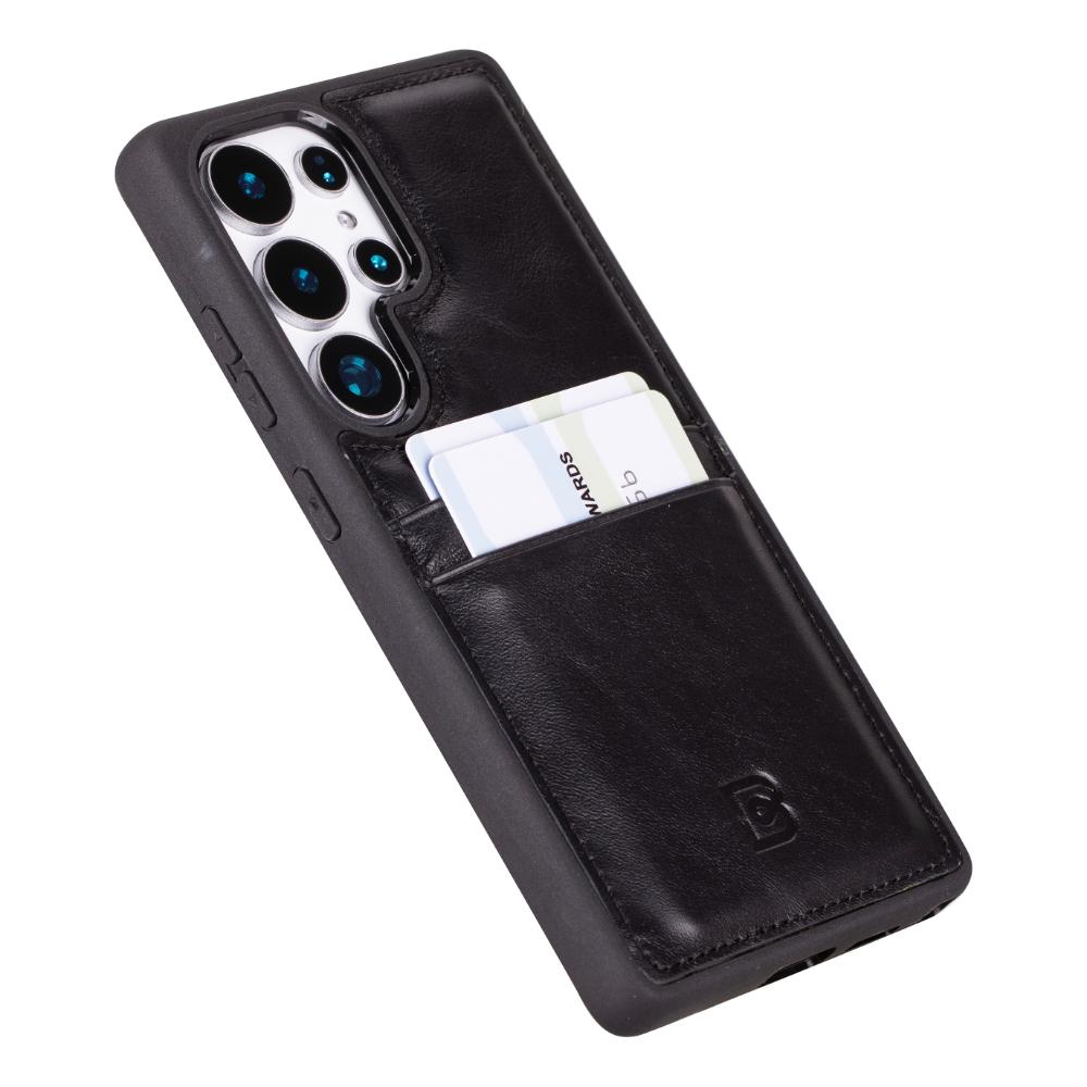 Flex Cover Leather Samsung Galaxy S25 Ultra Case with Card Holder