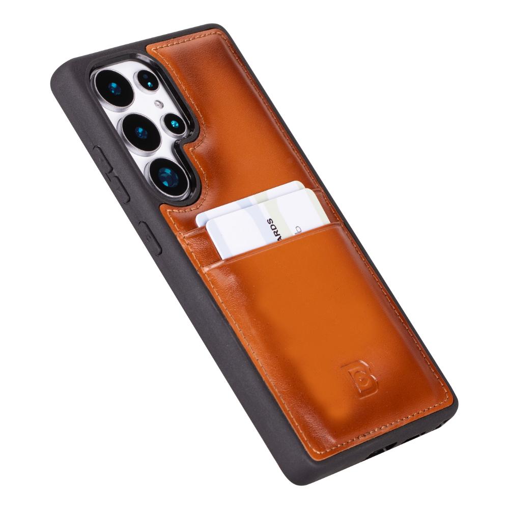 Flex Cover Leather Samsung Galaxy S25 Ultra Case with Card Holder