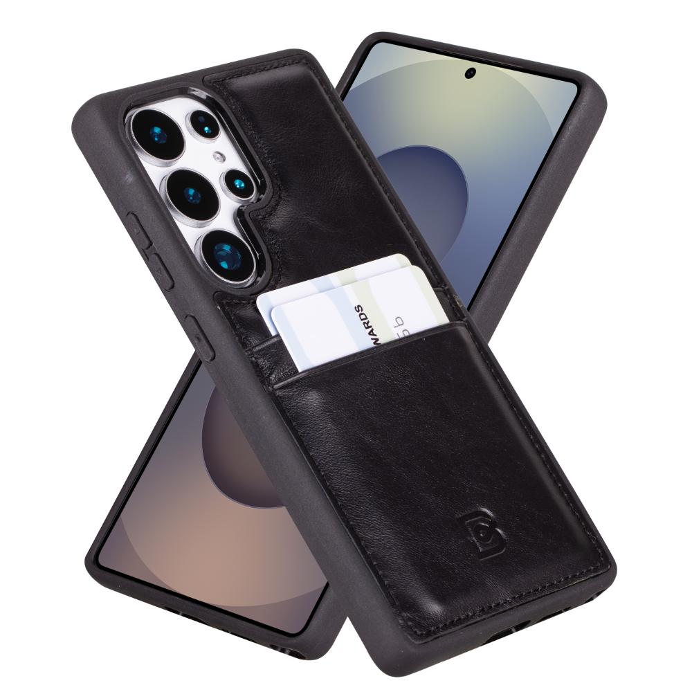 Flex Cover Leather Samsung Galaxy S25 Ultra Case with Card Holder