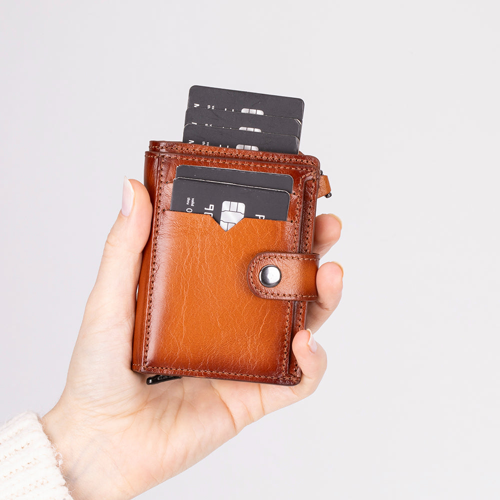 Mario Pop-up Leather Card Holder