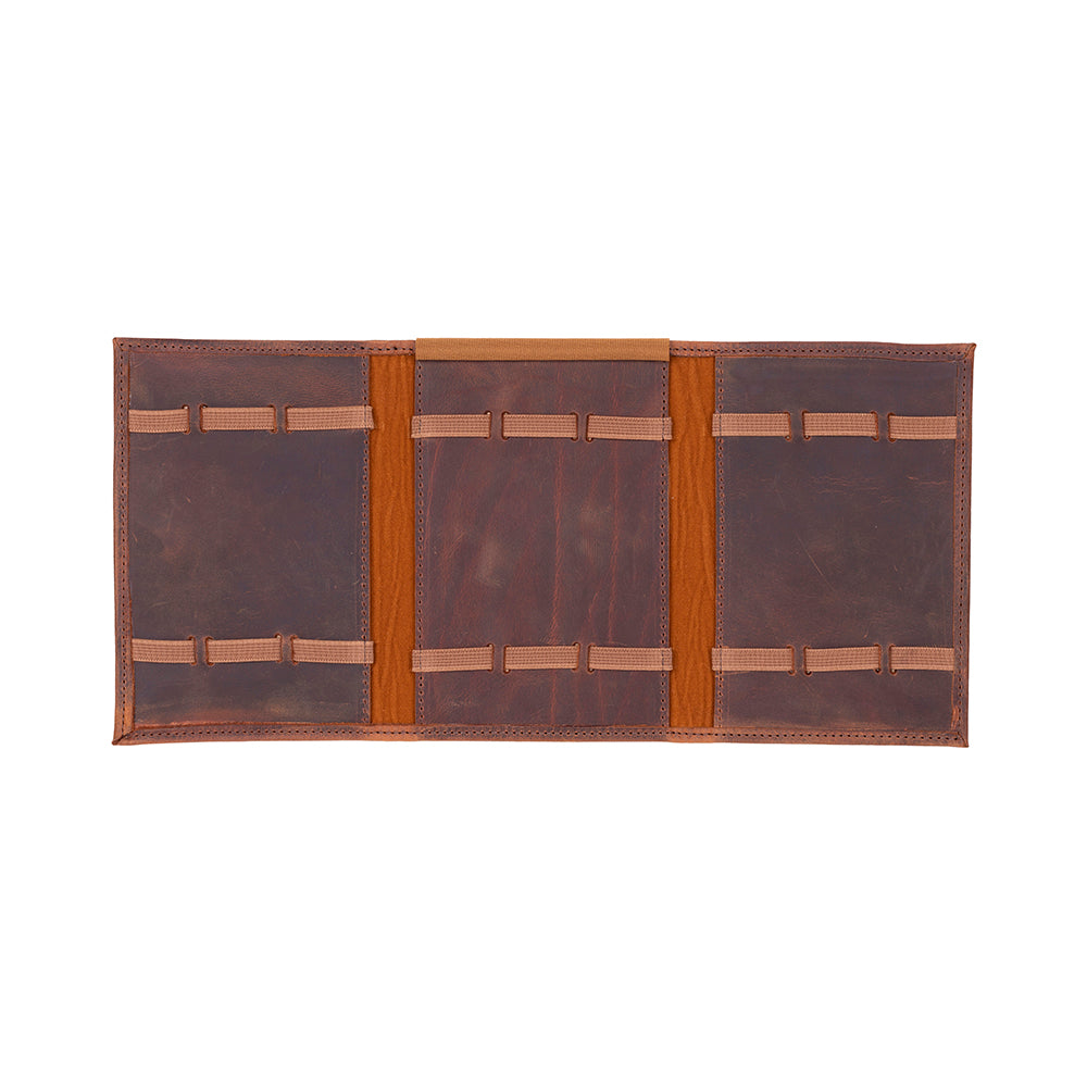Leather Watch Band Organizer - Triple Slots