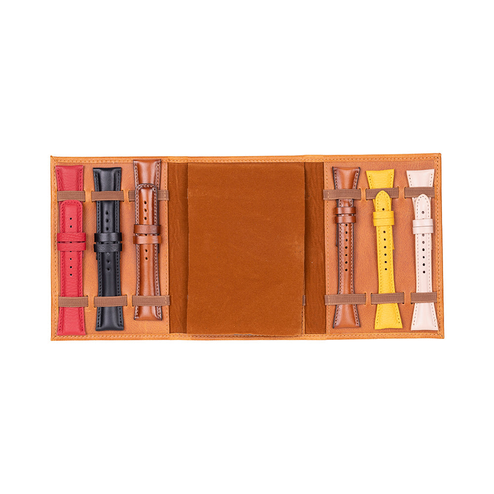 Leather Watch Band Organizer - Triple Slots