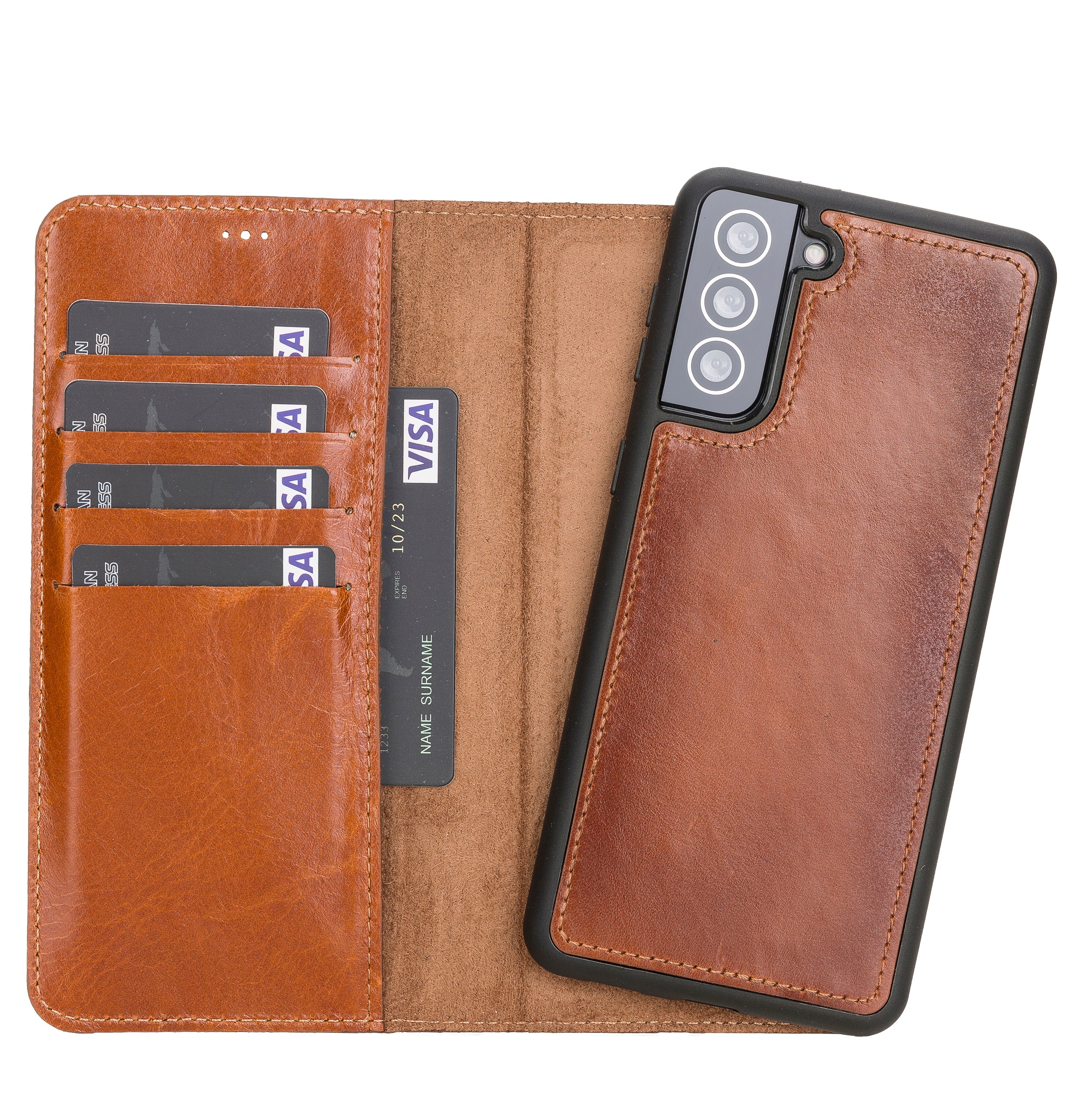 Samsung Galaxy S21 Series Leather Wallet Cases RFID