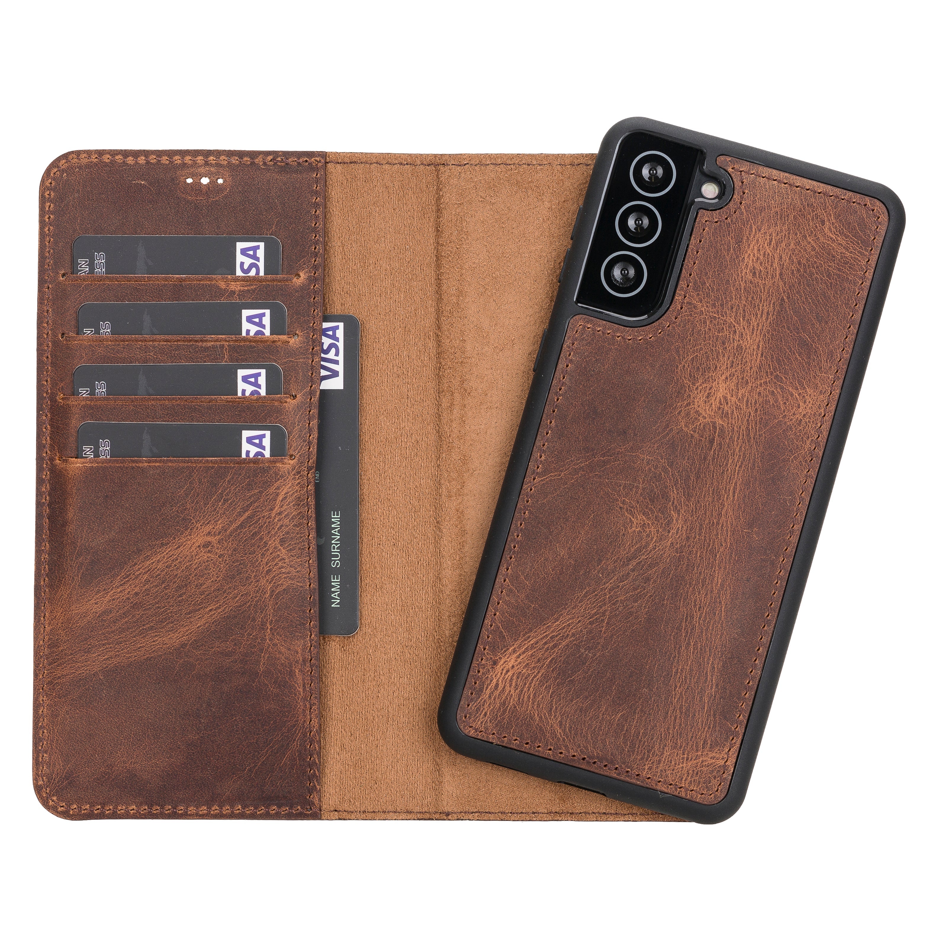 Samsung Galaxy S21 Series Detachable Leather Case