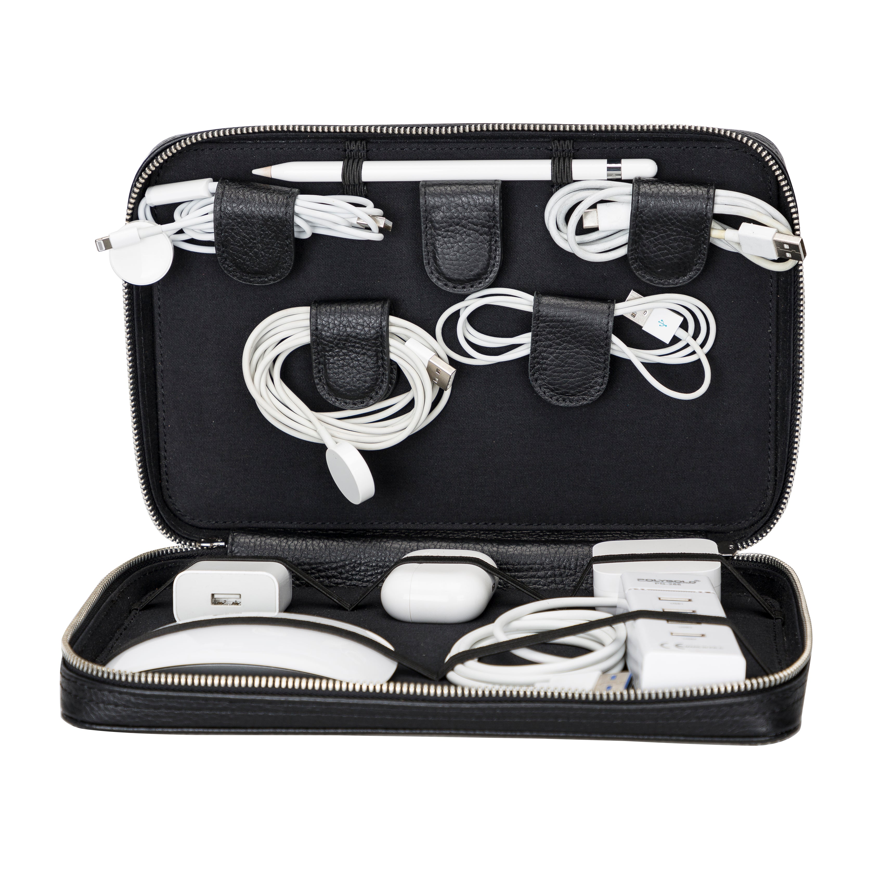 Oregon Leather Travel Cable Organizer