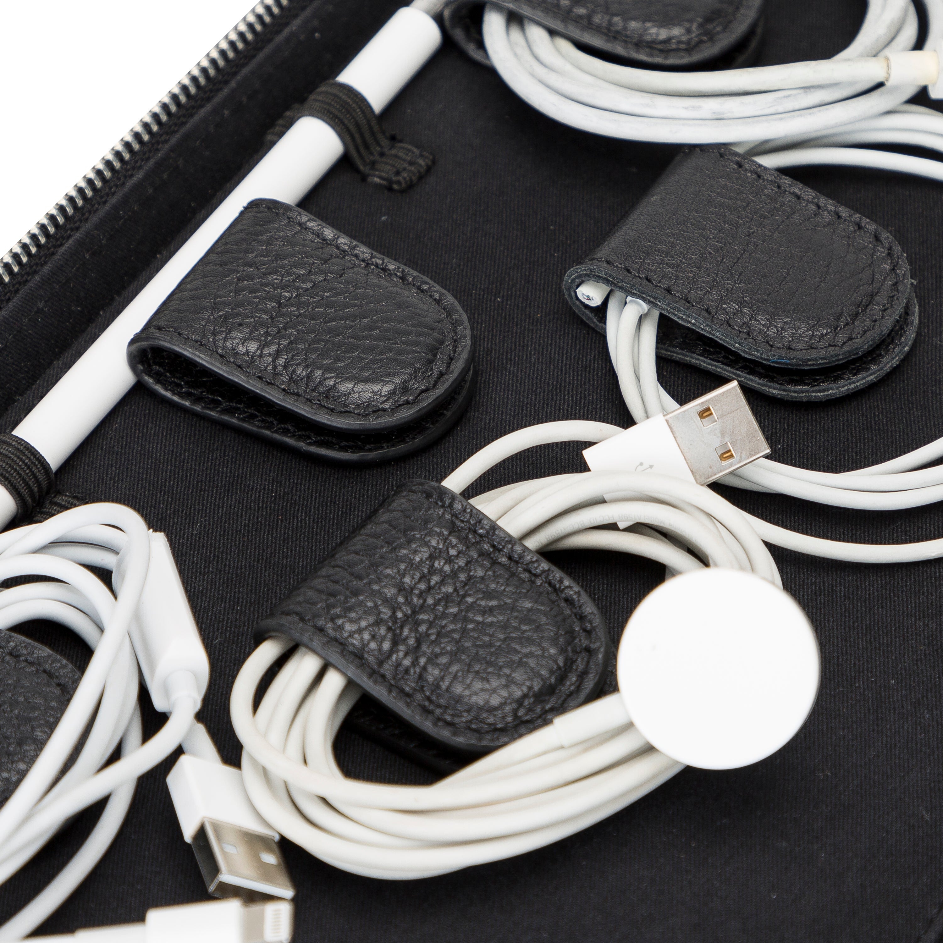 Oregon Leather Travel Cable Organizer