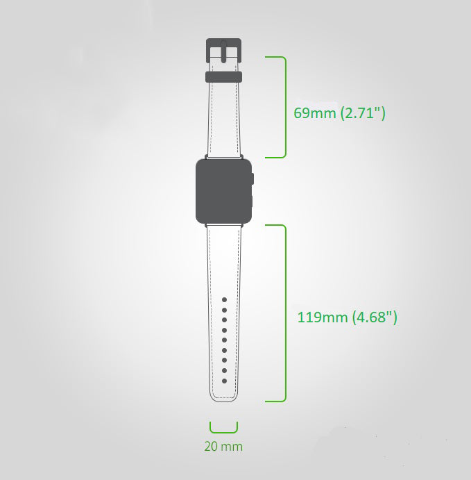 Mohawk Style Genuine Leather Apple Watch Band