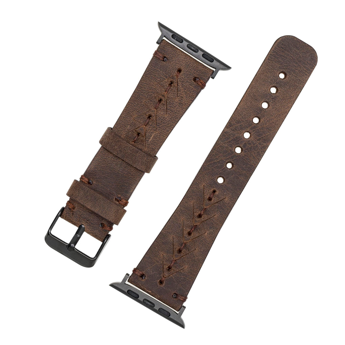 Mohawk Style Genuine Leather Apple Watch Band