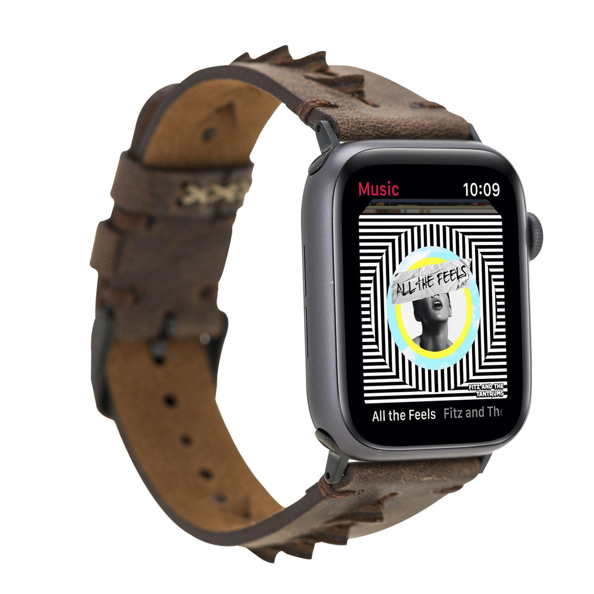 Mohawk Style Genuine Leather Apple Watch Band