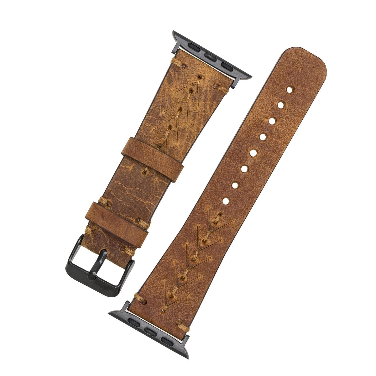Mohawk Style Genuine Leather Apple Watch Band