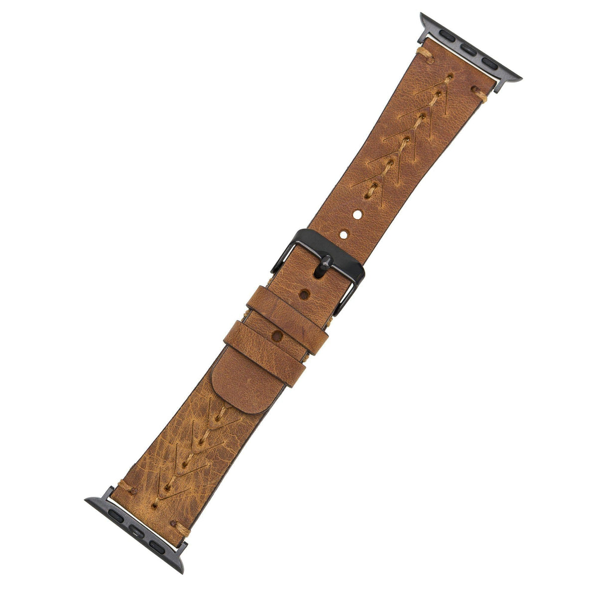 Mohawk Style Genuine Leather Apple Watch Band