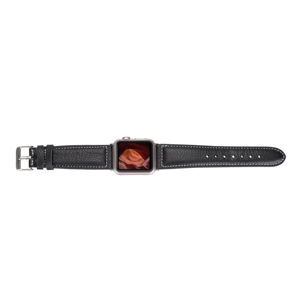 Classic Stitched Style Leather Apple Watch Bands