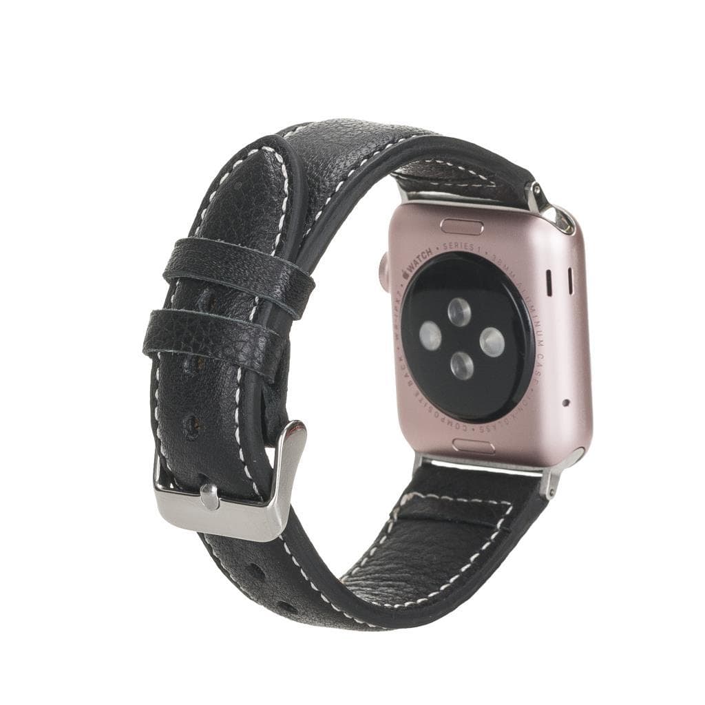 Classic Stitched Style Leather Apple Watch Bands