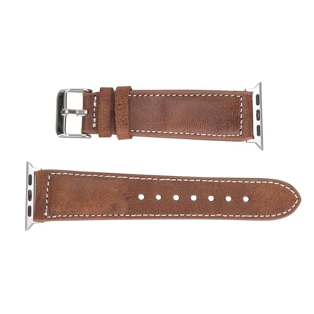 Classic Stitched Style Leather Apple Watch Bands