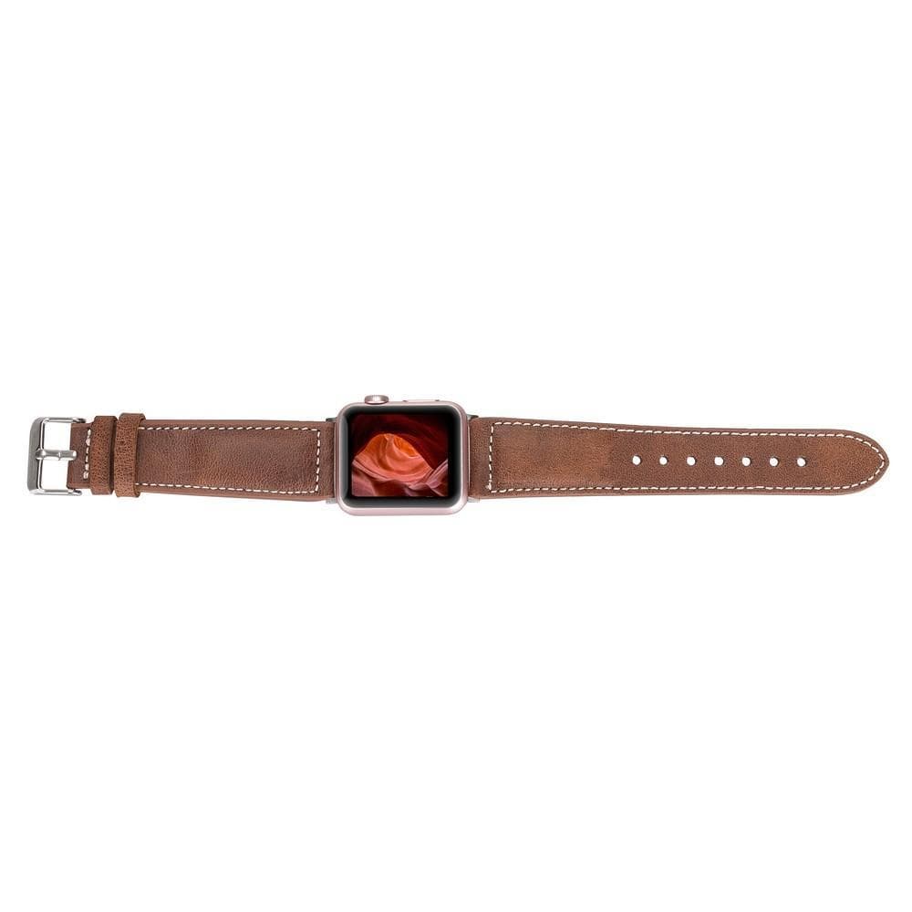 Classic Stitched Style Leather Apple Watch Bands
