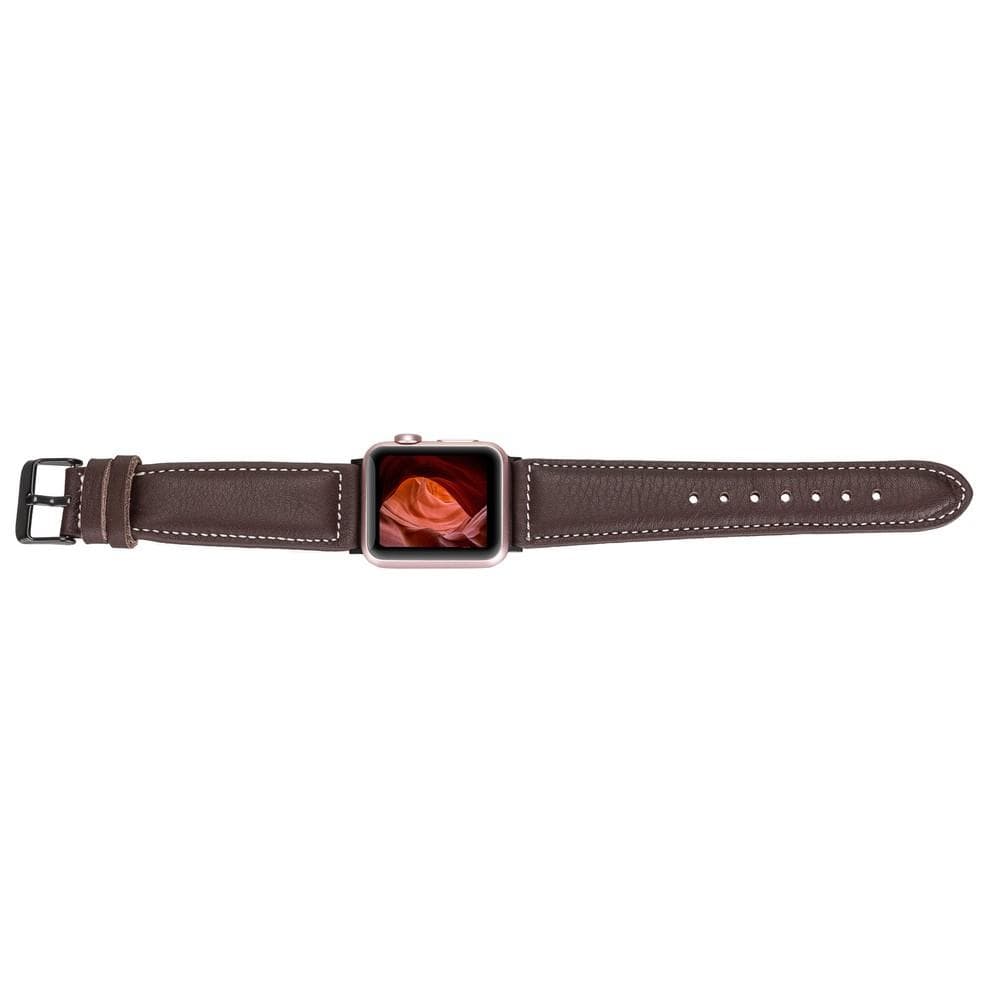 Classic Stitched Style Leather Apple Watch Bands