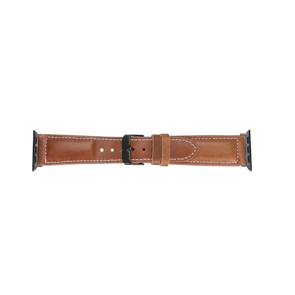 Classic Stitched Style Leather Apple Watch Bands