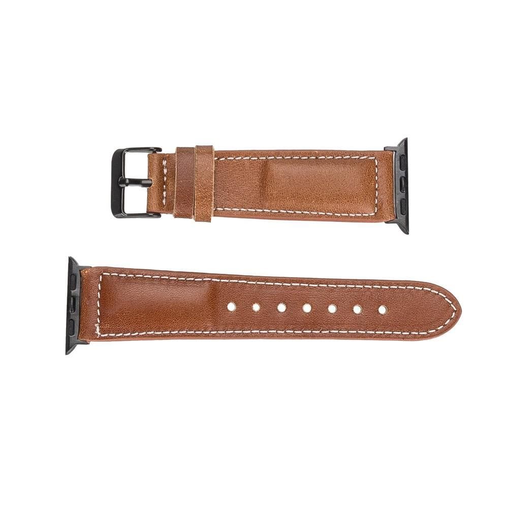 Classic Stitched Style Leather Apple Watch Bands