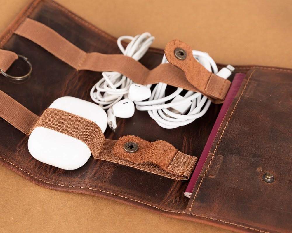 Bali Genuine Leather Cable Organizer