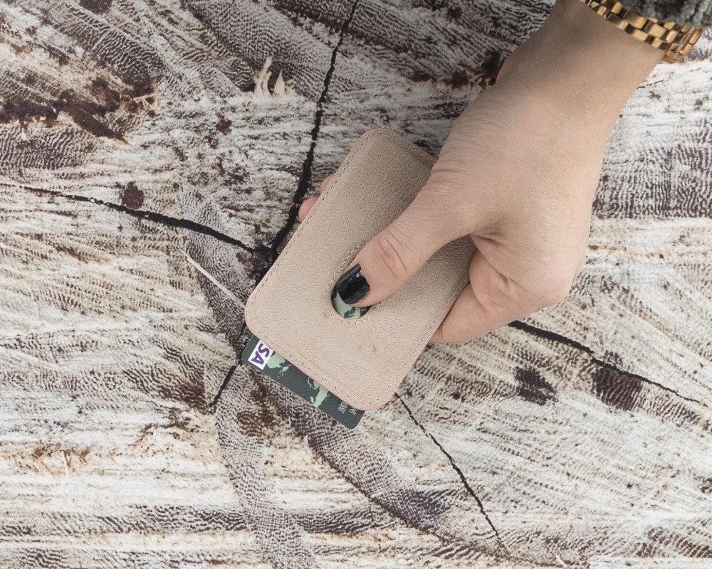 Martha NE Genuine Leather Magnetic Card Holder