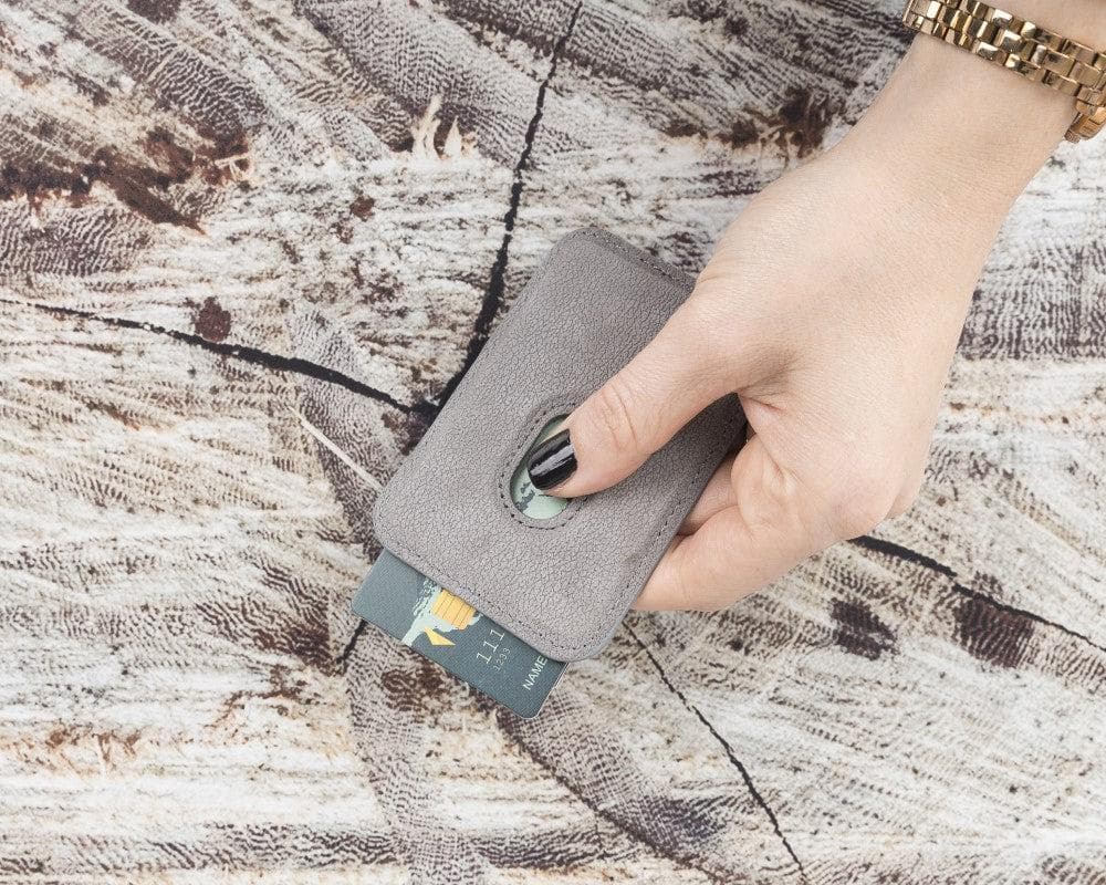 Martha NE Genuine Leather Magnetic Card Holder