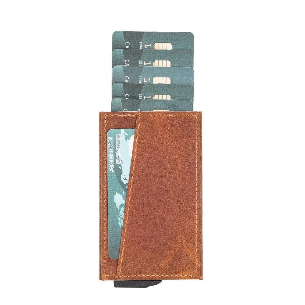 Montella Genuine Leather Pop-Up Card Holder