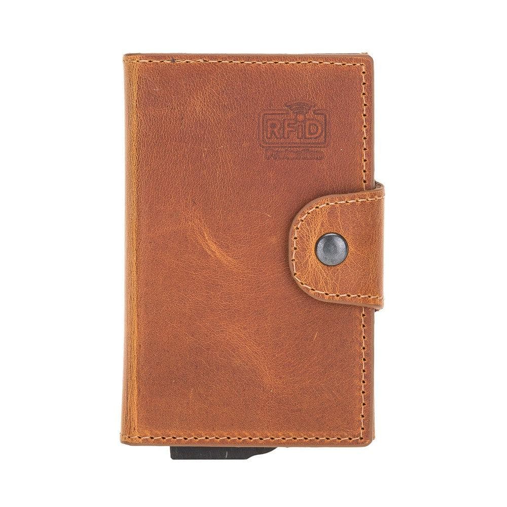 Montella Genuine Leather Pop-Up Card Holder