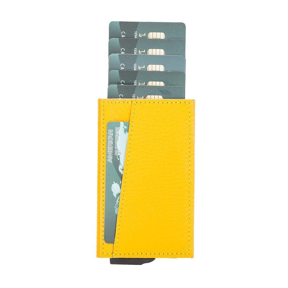 Montella Genuine Leather Pop-Up Card Holder