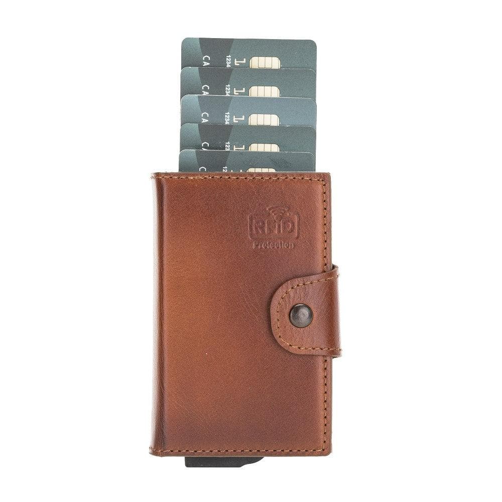 Montella Genuine Leather Pop-Up Card Holder