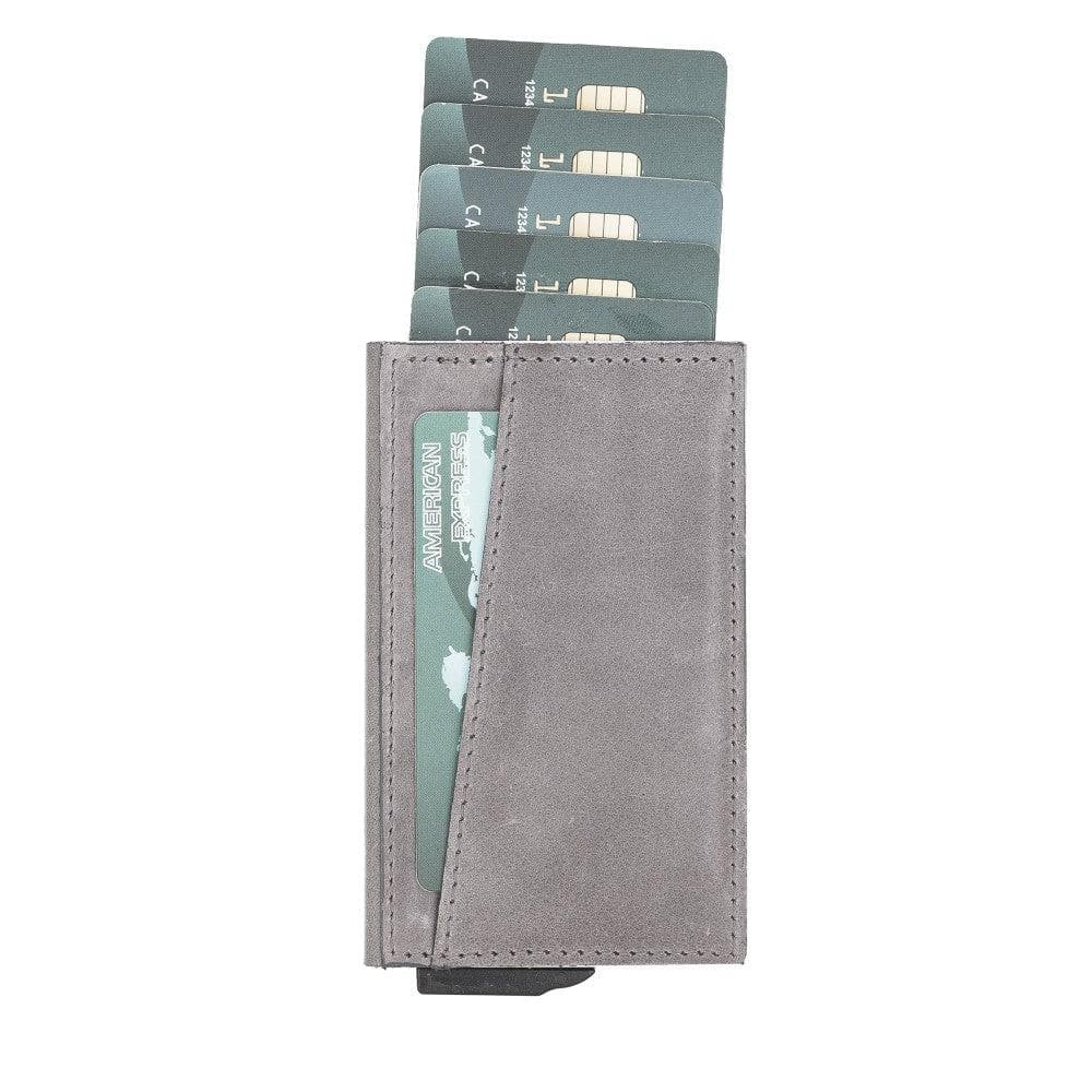 Montella Genuine Leather Pop-Up Card Holder